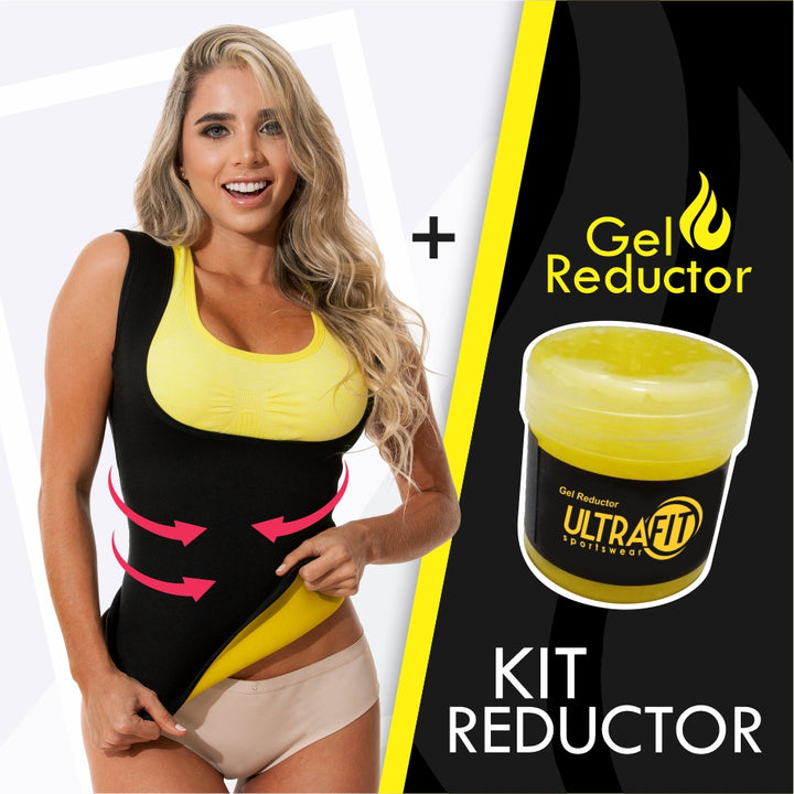 Combo de Chaleco Térmico Reductor en Neoflex y Gel Reductor Ultrafit